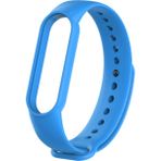 Kyver Xiaomi Mi Band 5 ve 6 Akıllı Bileklik Silikon Kordon Kayış Mavi