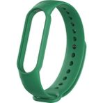 Kyver Xiaomi Mi Band 6 Akıllı Bileklik Uyumlu Silikon Kordon Kayış Koyu Yeşil