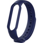 Kyver Xiaomi Mi Band 6 Akıllı Bileklik Uyumlu Silikon Kordon Kayış Lacivert