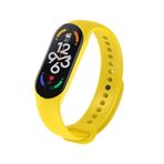 Kyver Xiaomi Mi Band 7 ile Uyumlu Silikon Kordon (Sarı)