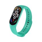 Kyver Xiaomi Mi Band 7 ile Uyumlu Silikon Kordon (Turkuaz)