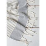 Kyver Yummy%100 Pamuk Peşkir, El Yüz Havlusu, Ayak Havlusu, Banyo Havlusu, Misafir Havlusu, Havuz Havlusu, Tatil Havlusu 45X90 cm (Gri)