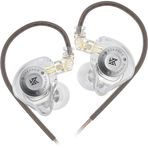 KZ EDX PRO X HiFi Kulak İçi Monitör Kulaklıklar, Spor Dinamik Kulak İçi Kulaklık 0.75 Pin Kablosu, Audiphiles için Güçlü Bas Kulaklık (Kristal, Mikrofon Olmadan)