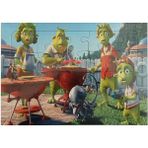 Kzl Puzzle Yeşil Dev Ailesi Resimli Çocuk Puzzle Karton 32X23 cm