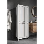 Kzn Home 2 Kapaklı 5 Bölmeli Geniş Çok Amaçlı Banyo Dolabı - Tamamı 1. Kalite Mdf