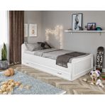 Kzn Home Kartopu Country Yavrulu Karyola - Tamamı 1. Kalite Mdf - 100 x 200 cm - Beyaz