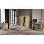 Kzn Home Samira Modern Genç Odası Takımı Meşe - 5 Parçalı Ve Tamamı 1. Kalite Mdf