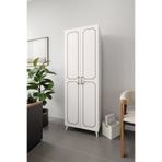 Kznmob Home 2 Kapakli 5 Bolmeli Genis Dosya, Klasor Evrak, Ofis Dolabi Beyaz - Tamami 1. Kalite Mdf