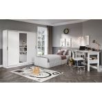 Kznmob Home Anemon 3 Parçalı Tek Kişilik Mdf Yatak Odası Takımı - Tamamı 1. Kalite Mdf Gardrop, Masa, Karyola Teşhir