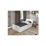 Kznmob Home Snow Tek Kisilik Country Tarzi Mdf Karyola - 100Cm X 200Cm Olculerinde