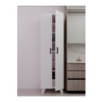 KZY 8 Raflı 2 Kapaklı 16R Banyo Dolabı Kiler Dolabı Çok Amaçlı Dolap Beyaz