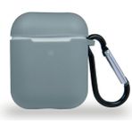 Kzy Apple Airpods Renkli ve Askılı Silikon Kılıf - Gri
