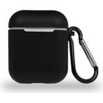 Kzy Apple Airpods Renkli ve Askılı Silikon Kılıf - Siyah