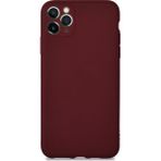 KZY Apple iPhone 11 Promax Kılıf Kamera Korumalı Premier Silikon Kapak Mürdüm