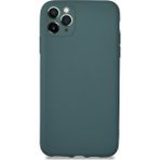 KZY Apple iPhone 11 Promax Kılıf Kamera Korumalı Premier Silikon Kapak Petrol Mavisi