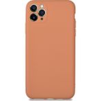 KZY Apple iPhone 11 Promax Kılıf Kamera Korumalı Premier Silikon Kapak Pudra