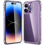 Kzy Apple iPhone 14 Promax Kapak Kamera Bölümü Açık Airbag Antishock Köşe Korumalı Şeffaf Silikon Kılıf - iPhone 14 Pro Max