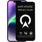 Kzy Apple iPhone 14 Tam Kaplayan Anti Statik Görünmez Safir Ekran Koruyucu Hayalet Cam - Saydam