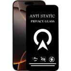Kzy Apple iPhone 16 Pro Max ile Uyumlu Tam Kaplayan Anti Statik Görünmez Safir Ekran Koruyucu Hayalet Cam - Şeffaf