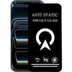 Kzy Apple iPhone 17 Promax ile Uyumlu Tam Kaplayan Anti Statik Görünmez Safir Ekran Koruyucu Hayalet Cam - Şeffaf - iPhone 17 Pro Max