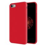 KZY Apple iPhone 6 İçi Kadife Soft Logosuz Lansman Silikon Kılıf - Kırmızı