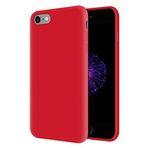 KZY Apple iPhone 6 Plus İçi Kadife Soft Logosuz Lansman Silikon Kılıf - Kırmızı