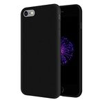 KZY Apple iPhone 6 Plus İçi Kadife Soft Logosuz Lansman Silikon Kılıf - Siyah