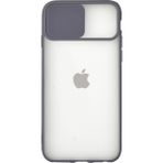 KZY Apple iPhone 6s Kapak Lensi Açılır Kapanır Kamera Korumalı Silikon Kılıf - Mavi