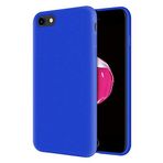KZY Apple iPhone 7 İçi Kadife Soft Logosuz Lansman Silikon Kılıf - Mavi