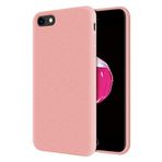 KZY Apple iPhone 7 İçi Kadife Soft Logosuz Lansman Silikon Kılıf - Pembe