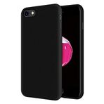 KZY Apple iPhone 7 İçi Kadife Soft Logosuz Lansman Silikon Kılıf - Siyah