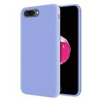 KZY Apple iPhone 7 Plus İçi Kadife Soft Logosuz Lansman Silikon Kılıf - Lila
