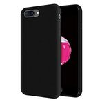 KZY Apple iPhone 7 Plus İçi Kadife Soft Logosuz Lansman Silikon Kılıf - Siyah
