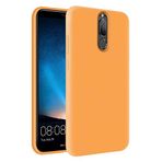 KZY Huawei Mate 10 Lite İçi Kadife Soft Logosuz Lansman Silikon Kılıf - Turuncu