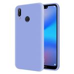 KZY Huawei P20 Lite İçi Kadife Soft Logosuz Lansman Silikon Kılıf - Lila