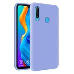 KZY Huawei P30 Lite İçi Kadife Soft Logosuz Lansman Silikon Kılıf - Lila