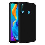 KZY Huawei P30 Lite İçi Kadife Soft Logosuz Lansman Silikon Kılıf - Siyah