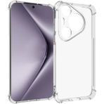 Kzy Huawei Pura 70 Pro ile Uyumlu Kapak Kamera Korumalı Airbag Antishock Köşe Korumalı Şeffaf Silikon Kılıf