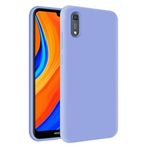 KZY Huawei Y6S İçi Kadife Soft Logosuz Lansman Silikon Kılıf - Lila