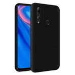 KZY Huawei Y9 Prime 2019 İçi Kadife Soft Logosuz Lansman Silikon Kılıf - Siyah