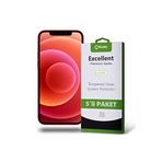 KZY İLETİŞİM Apple iPhone 12 Mini ile uyumlu Temperli Ekran Koruyucu Kırılmaz Cam Ekonomik 5'li Paket