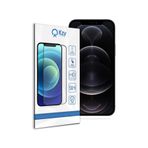 KZY İletişim Apple iPhone 12 Pro ile uyumlu Tam Kaplayan Temperli Ekran Koruyucu Cam