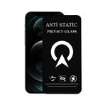 KZY İletişim Apple iPhone 12 Pro Tam Kaplayan Anti Statik Görünmez Safir Ekran Koruyucu Hayalet Cam
