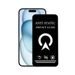 KZY İletişim Apple iPhone 15 Plus ile Uyumlu Tam Kaplayan Anti Statik Görünmez Safir Ekran Koruyucu Hayalet Cam