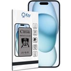 KZY İletişim Apple iPhone 15 Plus ile Uyumlu Tam Kaplayan Mat Seramik Nano Esnek Hayalet Ekran Koruyucu