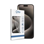 KZY İletişim Apple iPhone 15 Pro Max ile Uyumlu Tam Kaplayan Fiber Nano Ekran Koruyucu Cam
