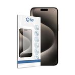 KZY İletişim Apple iPhone 15 Pro Max ile Uyumlu Temperli Ekran Koruyucu Kırılmaz Cam