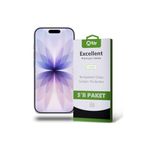KZY İletişim Apple iPhone 17 ile Uyumlu Temperli Ekran Koruyucu Kırılmaz Cam Ekonomik 5'li Paket