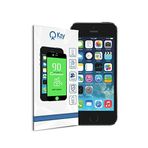 KZY İLETİŞİM Apple iPhone 5 SE ile uyumlu Tam Kaplayan Seramik Nano Esnek Ekran Koruyucu Cam - Siyah