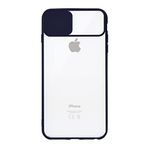 Kzy İletişim Apple iPhone 6s Plus ile Uyumlu Kapak Lensi Açılır Kapanır Kamera Korumalı Silikon Kılıf - Lacivert